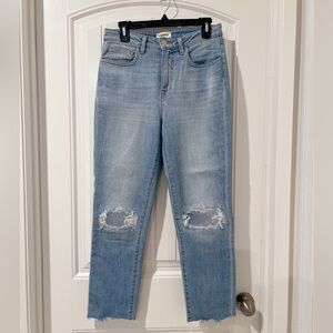 L'Agence Distressed Blue Jeans Size 28
